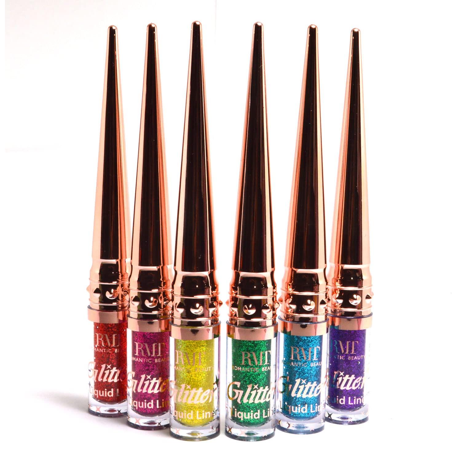 ROMANTIC BEAUTY ROMANTIC BEAUTY 1 Metallic Glitter Liquid Liner Eyeliner Eye Liner Shimmery E2201AS + Free Zipper Bag