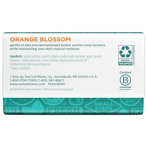 Tom's of Maine Tom\'s of Maine Natural Beauty Bar Soap, Orange Blossom With Moroccan Argan Oil, 5 oz. 6-Pack