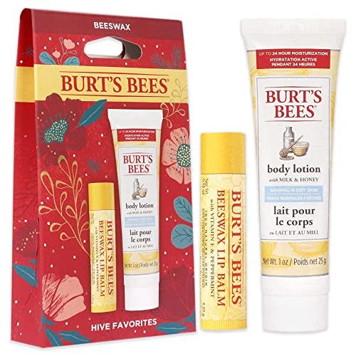 Burt's Bees Burts Bees Hive Favorites Kit - Beeswax Unisex 2021-0.15oz Beeswax Lip Balm, 1.0oz Body Lotion with Milk and Honey, 2 Piece set