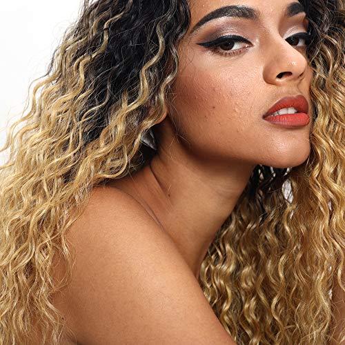Joedir Joedir Lace Front Wigs Ombre Blonde 28'' Long Small Curly Wavy Synthetic Wigs For Black Women 130% Density Wigs(TTPN4/270A/24F)