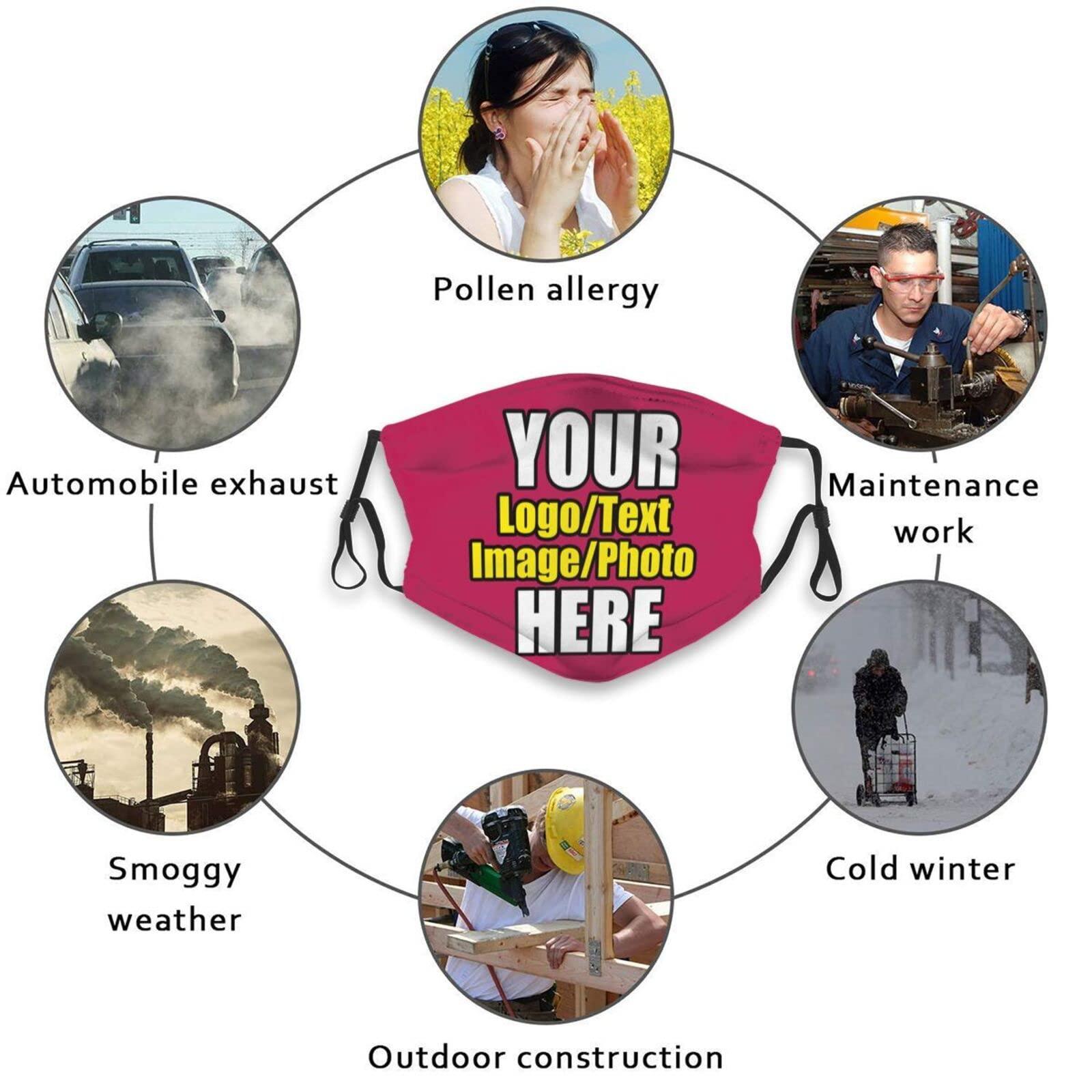 JCETUNO 10 PCS Custom Face Mask Custom Masks Wholesale Face Masks Wedding Face Mask Face Mask Custom Logo Mask Personalized Face Mask Bulk Face Mask Set