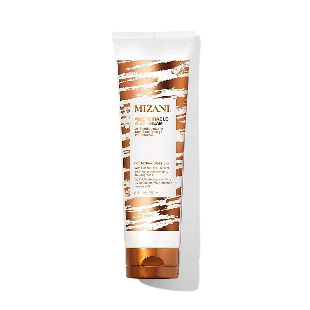 MIZANI Mizani 25 Miracle Leave-In Cream | Adds Lightweight Moisture & Touchable Softness | Heat Protectant Treatment | With Coconut Oil | For Curly Hair | 8.5 Fl. Oz.