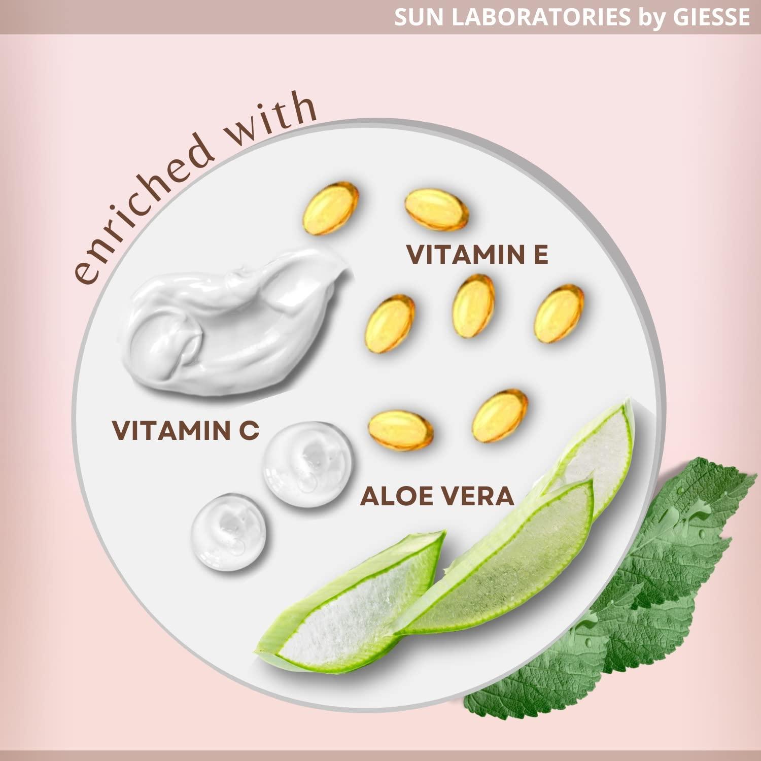 Sun Laboratories by Giesee Sun Laboratories By Giesee Self-Tanning Dark Sunsation - Ultra Dark Self Tanner, Tanning Lotion, Non-Toxic Sunless Tanner, Travel Size, Instant Tanning Lotion with Mitt, Natural & Nutritive