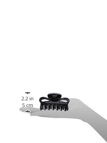 GOODY Goody Ouchless No-metal Flexible Claw Hair Clip, Large, Black, 1-count, Pack of 3 (1936822)