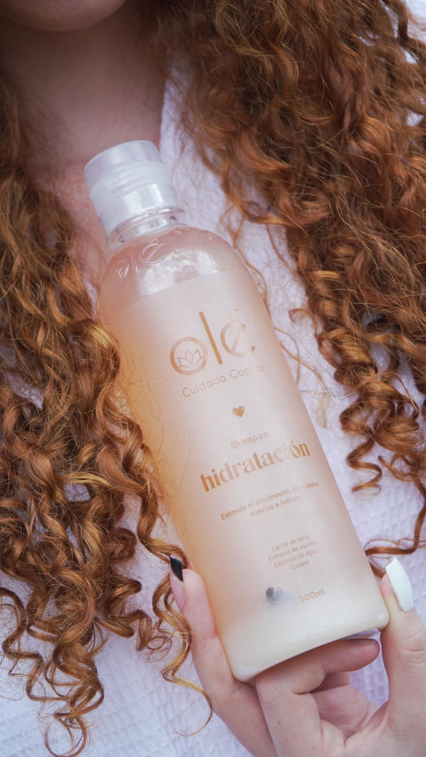 OL OL Shampoo Coconut, Cinnamon & Honey High HYDRATION | Formulated With Coco, Canela & Miel | for Stronger, Thicker and Longer Hair - Soft and Shine, Growth Shampoo.