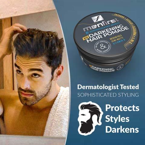 MENFIRST MENFIRST Gradual Gray - Good Bye Gray Hair- 3-in-1 Shampoo and Hair Pomade - 2 Pack Bundle