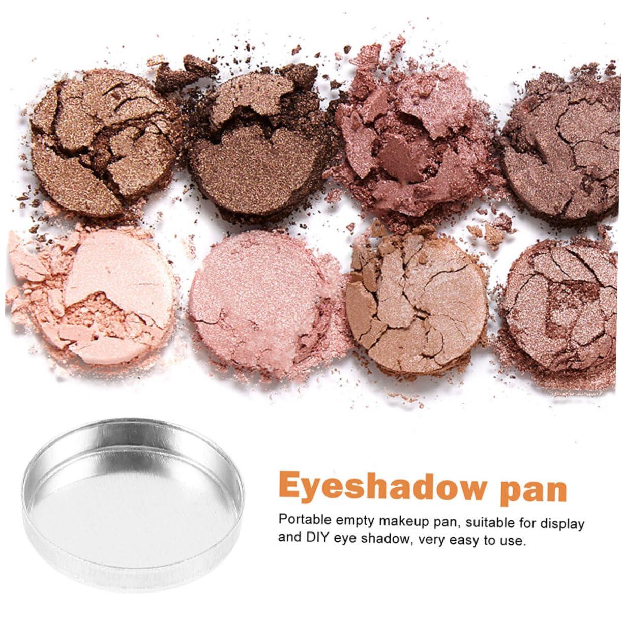 Beatifufu Beatifufu Elegant Metal Eyeshadow Pans 30pcs Empty Pans for Cosmetics Palette Refillable Makeup Pans