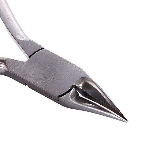 Evonecy Smooth Trimmer, Ingrown Nail Clipper, Cuticle Stainless Steel for Finger Adult Manicure Manicure Tools Toe