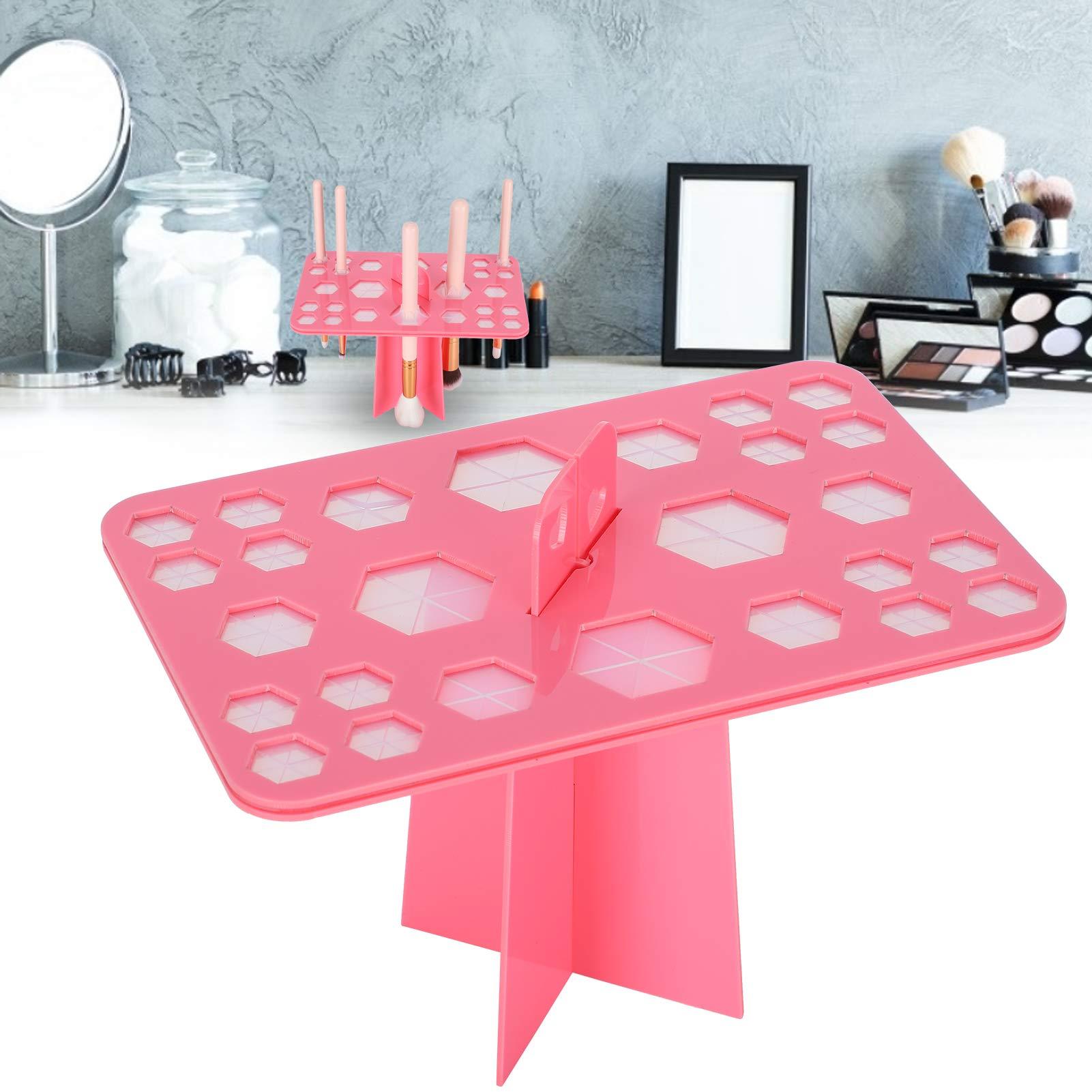 ANGGREK ANGGREK Brush Dryer Holder, 26 Hole Makeup Brush Drying Rack Organizer Cosmetic Brush Display Stand Shelf Tool Makeup Brushes Drying Rack/Storage/Display Makeup Storage Case