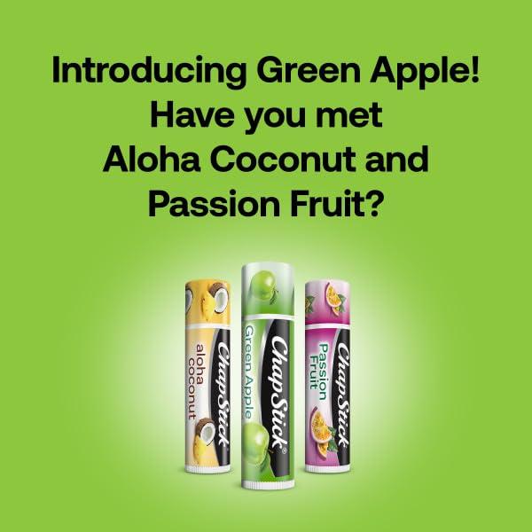 ChapStick ChapStick Bulk Lip Balm Green Apple, Lip Care Tubes, 0.15 oz, 144 ct case