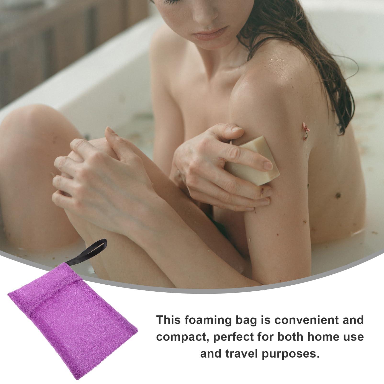 Beavorty Beavorty Bath Bag Soap Bar Travel Bottles Dove Soap Mini Drainer Dishes Holder Soap Holder Soap Hanging Travel Toiletry Bag Travel Soap Container Soap Case Portable Acid Soap Nylon Purple