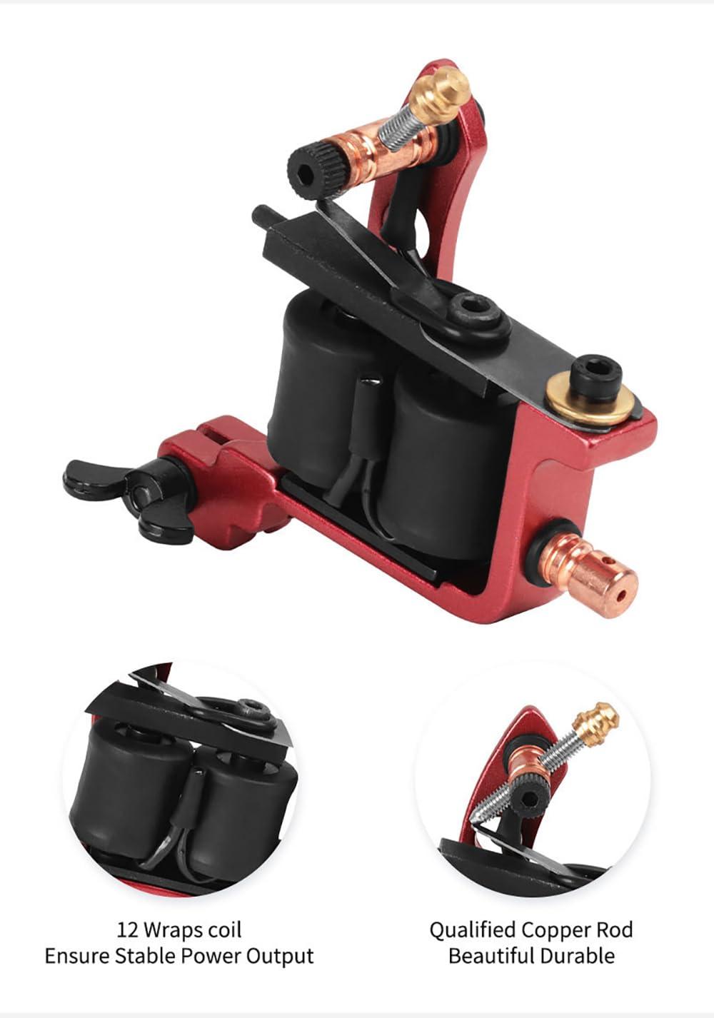 Bigcan Bigcan Professional Coil Tattoo Machine,Artist Gear Professional Coil Tattoo Machine - High-Precision for Tattoo Artists,Liner Machine/Shader Machine,2 Machines