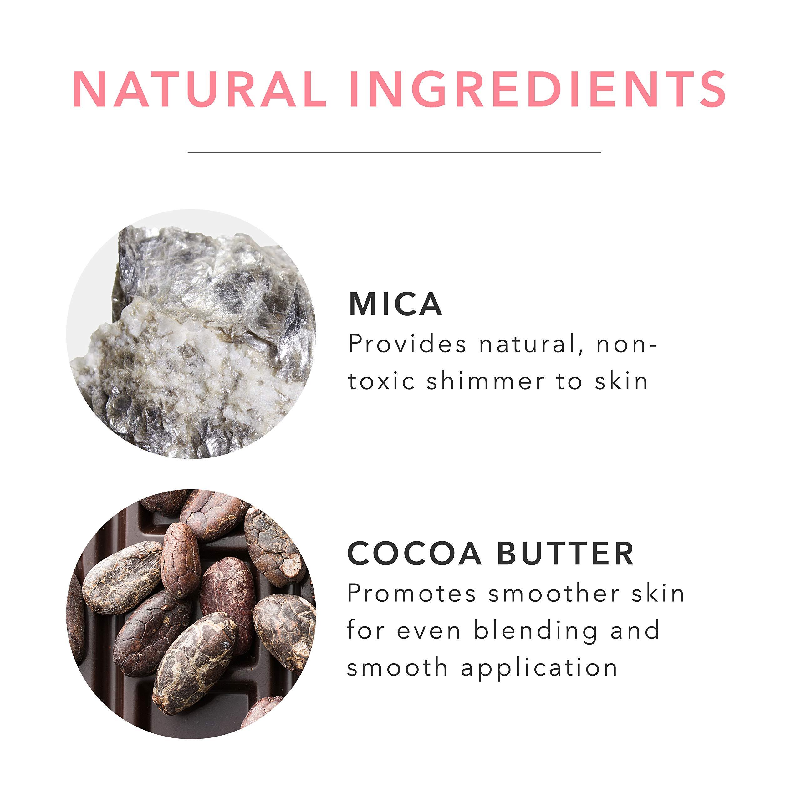 100% PURE 100% PURE Powder Blush (Fruit Pigmented), Chiffon, Soft Shimmery Finish, Nourishes Skin w/Rosehip Oil, Cocoa Butter, Natural Makeup (Soft Pink) - 1.81 oz