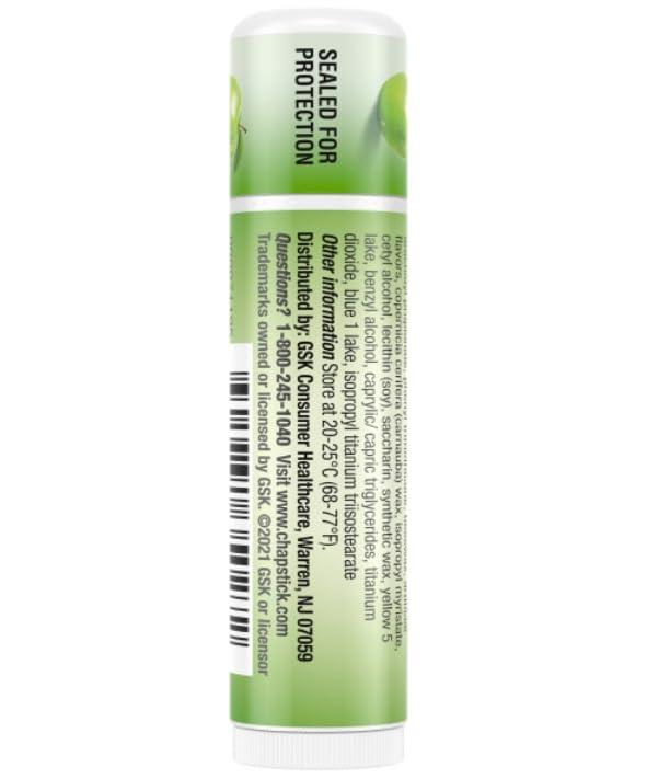 ChapStick ChapStick Bulk Lip Balm Green Apple, Lip Care Tubes, 0.15 oz, 144 ct case