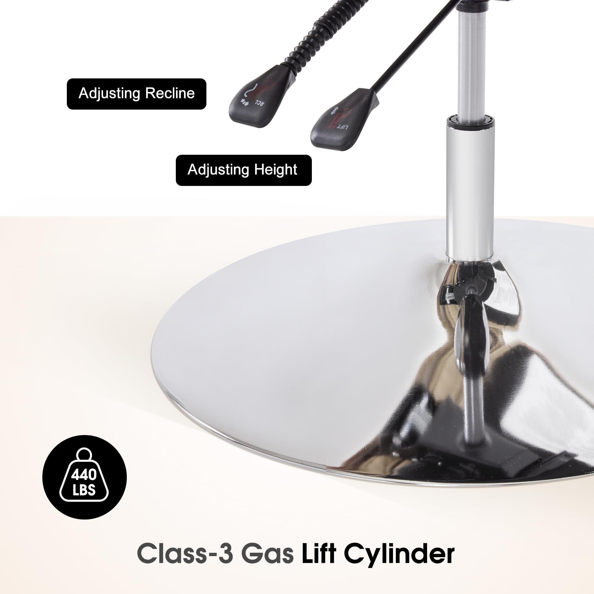 BarberPub BarberPub Pedicure Chair, 360 Rotating Lifting Facial Beauty Spa Chair,Adjustable Tattoo Salon Spa Esthetician Beauty Equipment 3571 (Faux Leather, Beige)