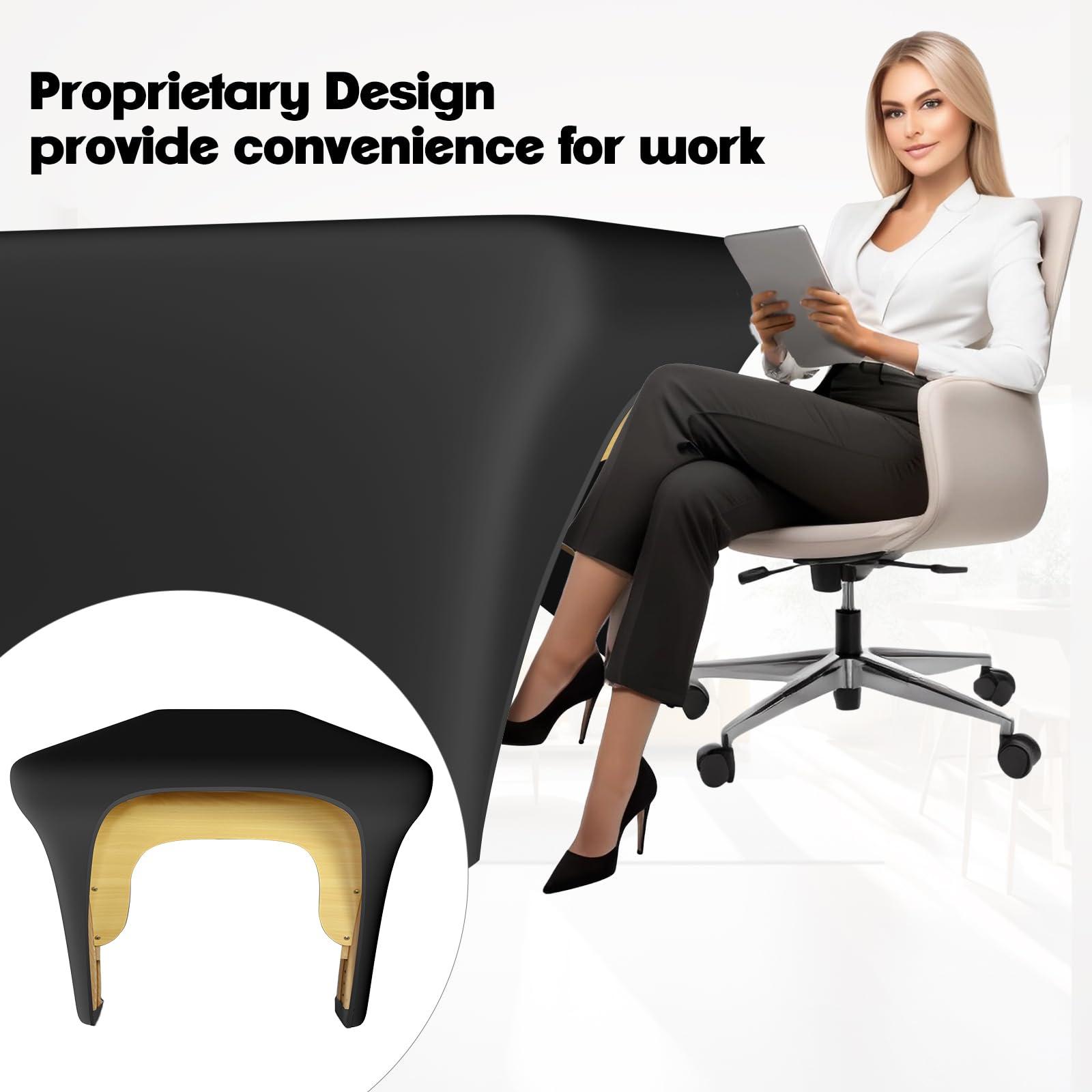 KIDOACOW KIDOACOW Black Lash Bed Cover Massage Table Cover Protector with Cut-Out for Leg Room, Stretch Rectangular Table Cover for 6FT Eyelash Extension Bed/Spa Bed/Message Bed(Strong Elasticity)