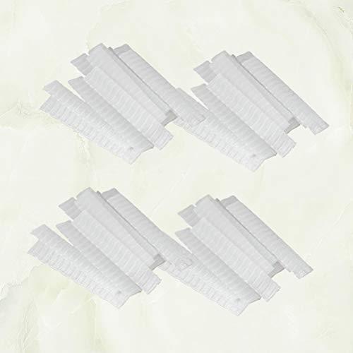 Beavorty 100pcs Sleeves Makeup Brush Mesh Cover Makeup Net Mesh Covers Makeup Brush Bubbles Makeup Face Cover Net Brush Guard Makeup Pen Net Protector Breathable White Makeup Brush Set