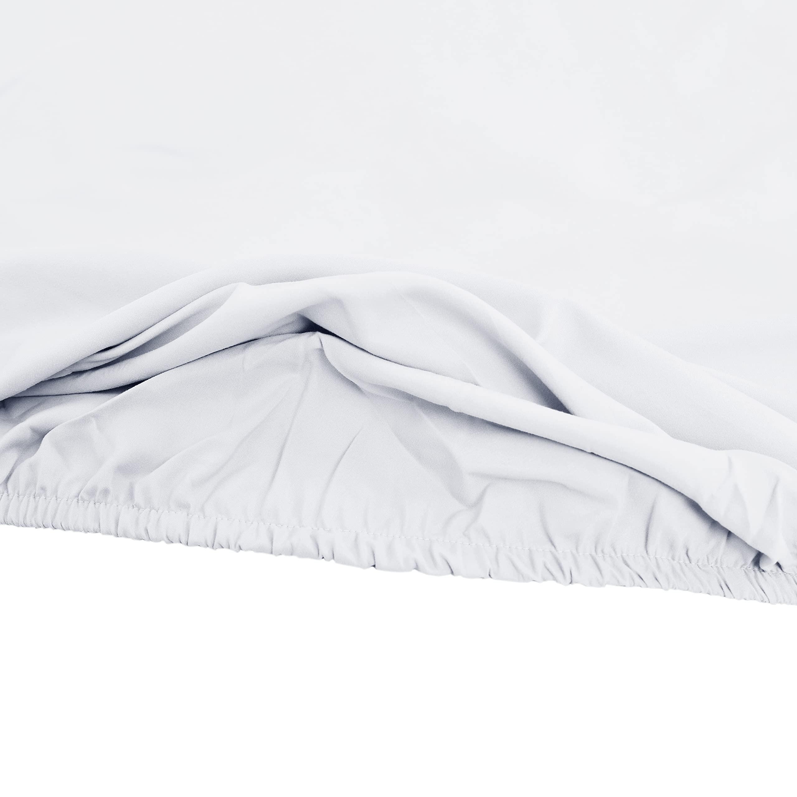 BODYWORKS LINEN BODYWORKS LINEN Wholesale Bulk 10 Full Sets Premium Premium Microfiber Massage Table Sheets Set 3 Pieces Full Set Massage Table Cover Flat Fitted Sheets face Cradle Cover (White)