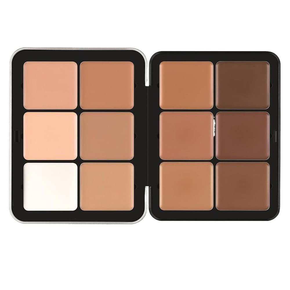 Kteubro 12 Color Concealer Palette Correcting Concealer Cream 12 Color Concealer Foundation Palette,Long-Wearing Full Coverage Makeup