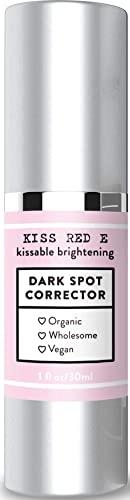 Kiss Red E Kiss Red E Dark Spot Remover Corrector Cream for Face and Body. Men and Women Made in USA Hyaluronic-Acid, Green Tea Extract 1 OZ