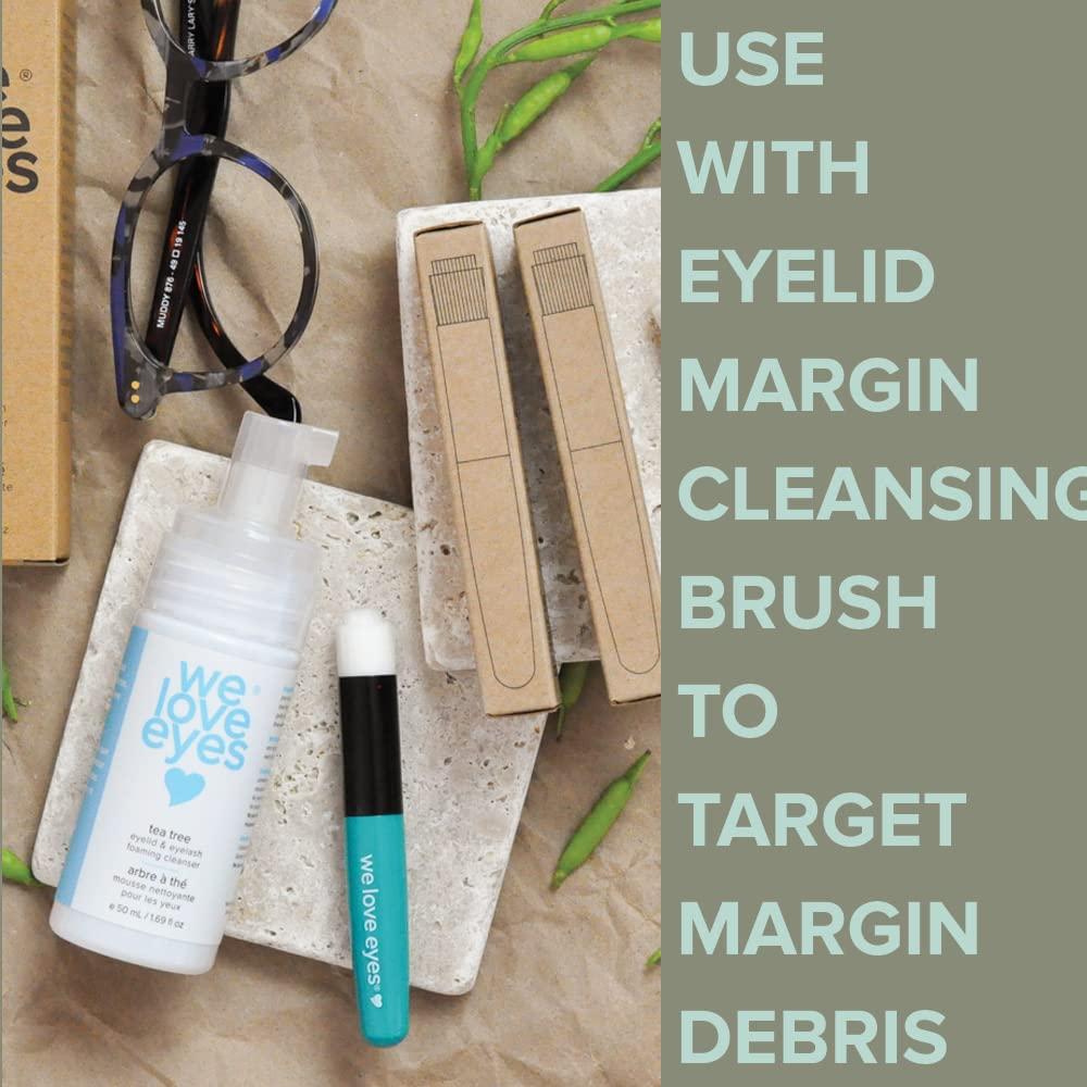 We Love Eyes We Love Eyes: Tea Tree Eyelid Foaming Cleanser - Vegan. All natural. Cruelty free. Safe for false lashes and eyelash extensions.