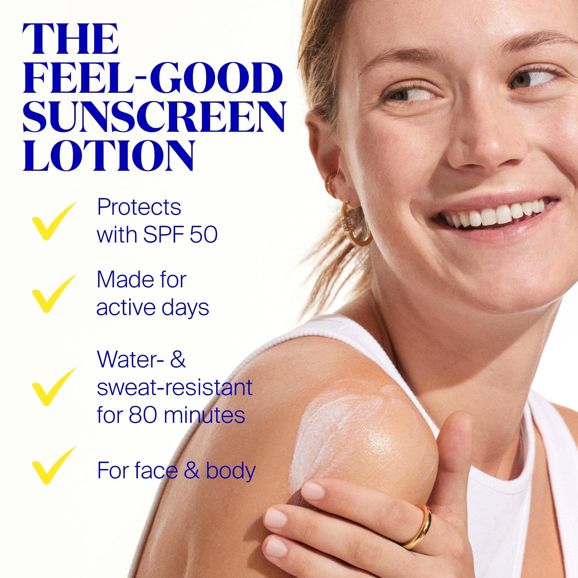 Supergoop! Supergoop! PLAY Everyday Lotion SPF 50 - Broad Spectrum Body & Face Sunscreen for Sensitive Skin - Great for Active Days - Fast Absorbing, Water & Sweat Resistant - 2.4 fl oz - 2 Pack