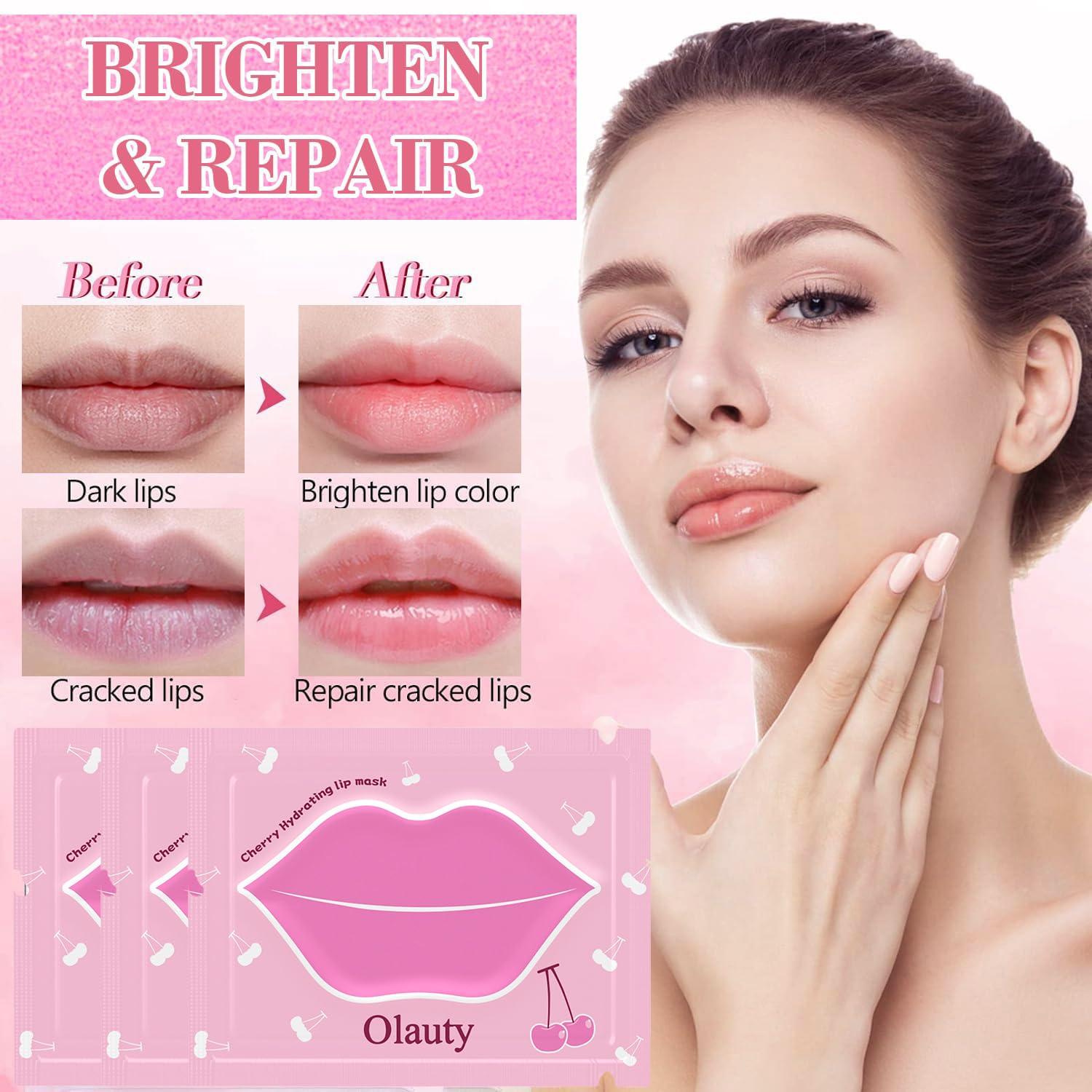 Eakroo 30 Pairs Lip Masks & Eye Mask, 24K Gold Gel Crystal Collagen Eye Patches for Puffy Eyes, Moisturizing Lip Mask Crystal Lip Pads, Under Eye Patches for Dark Circles, Eye Bags, Wrinkles and Fine Lines