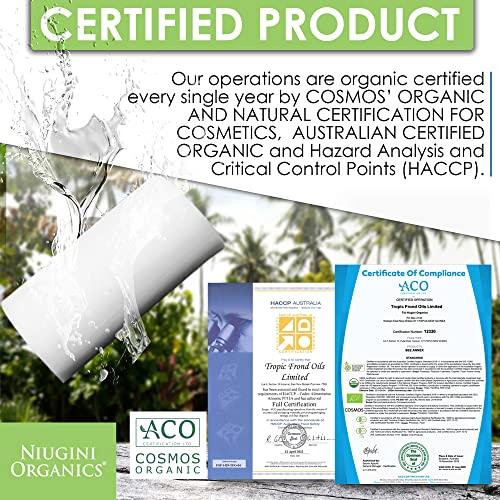 Niugini Organics Niugini Organics Certified Super Organic Natural Bar Soap From Premium Coconut Oil - Cold Pressed Bath Soap for Men & Women - Face & Body Soap Bars - Jabon De Bao (Mixed, Pack of 4)