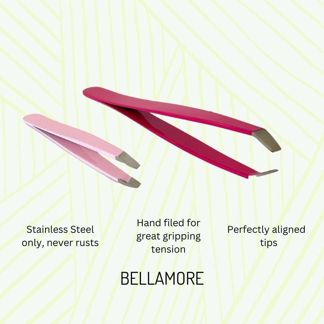 Generic Tweezers Set | 2 pcs Hook and Mini Tweezers | Perfect for eyebrow shaping, ingrown hair | For makeup bag, travel, on the go use | Tweezers for women and men | For makeup artists, beauticians