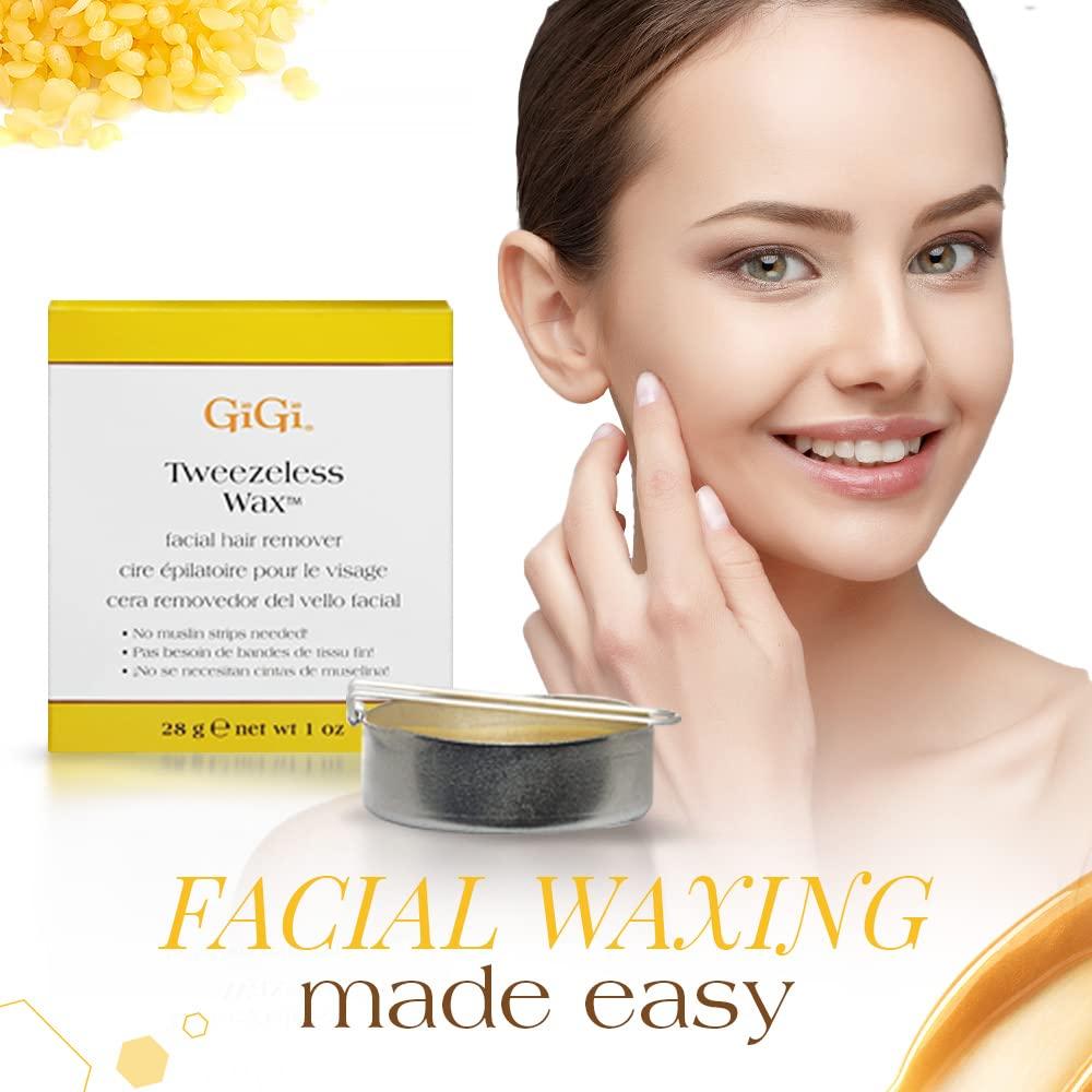 MOOM MOOM - Organic Sugar Wax Hair Removal Kit, For Underarm, Face and Bikini Zone, Waxing Kit Includes Sugar Wax Infused with Lavender, Wax Strips & Waxing Sticks, Ideal for Sensitive Skin - 6 ounces