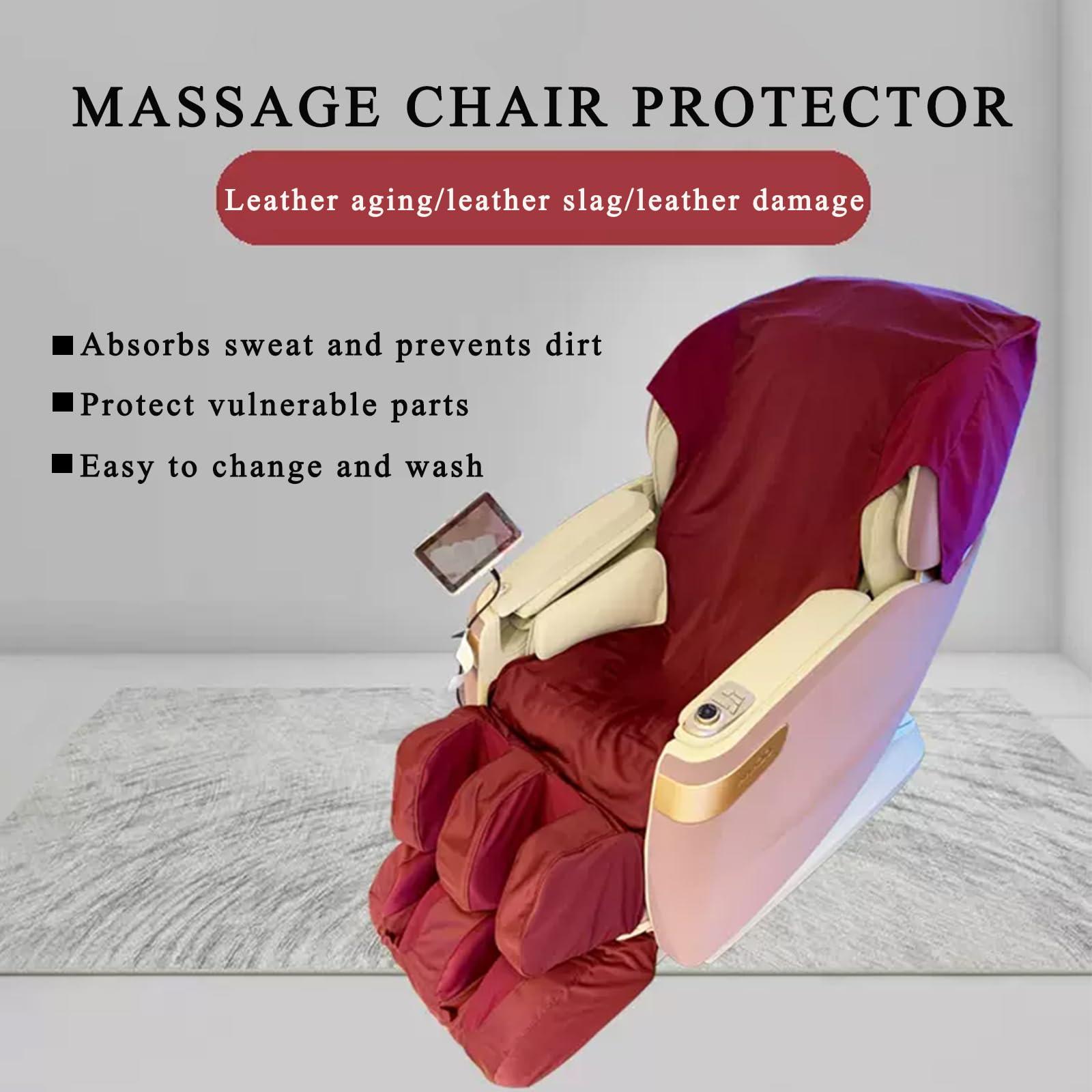 PHASFBJ PHASFBJ Massage Chair Cover Protector Dust,Stretch Fabric Full Body Shiatsu Massage Chair Cover Reclining Chair Massage Cover Removable Shield Washable Universal,Upper Body + footmuffs