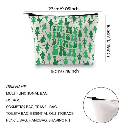 WCGXKO WCGXKO Irish Dancer Gift Irish Dance Lover Teacher Coach Gift Irish Dance Team Inspired Zipper Pouch Makeup Bag (Irish Era)