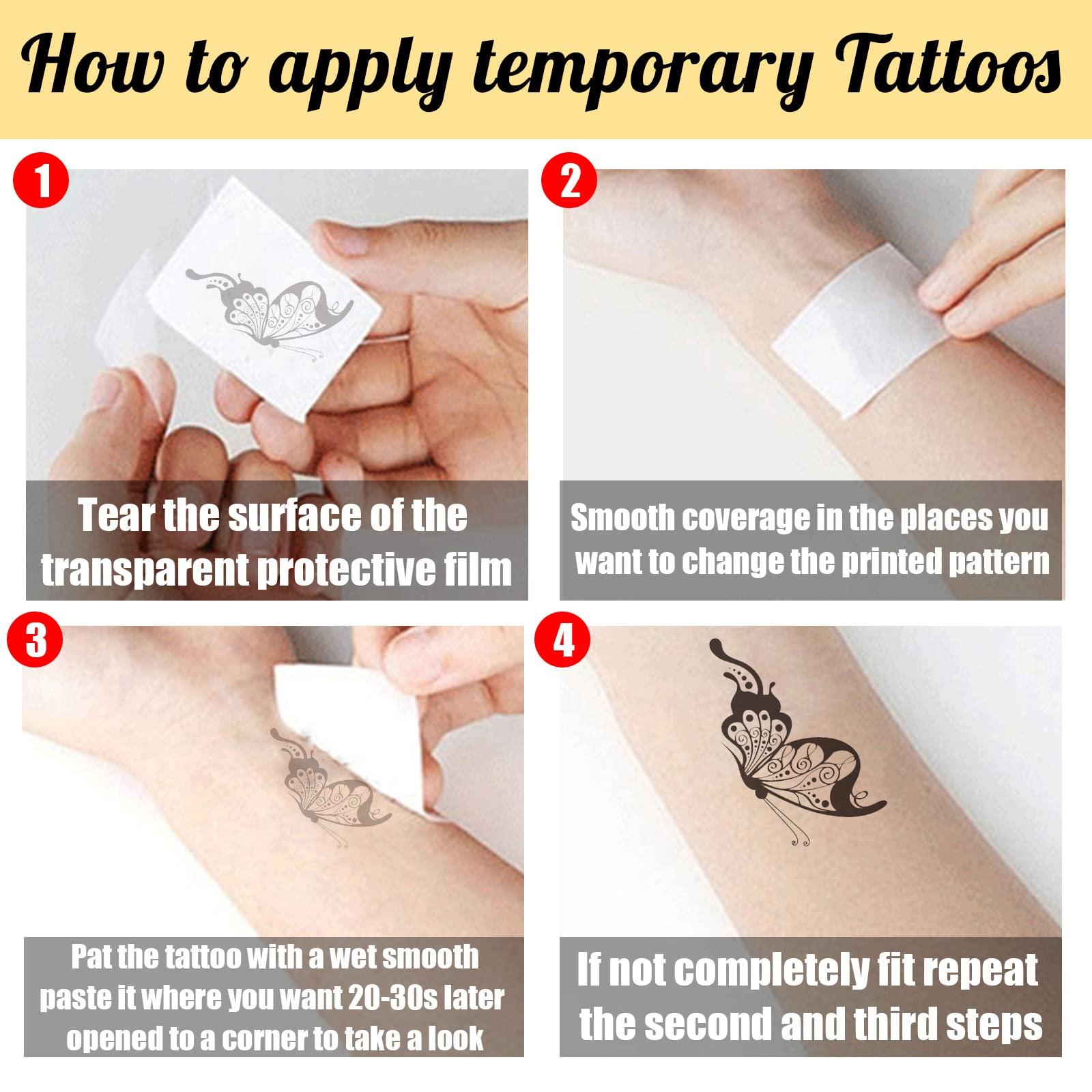 Boldjduuo3 Custom Temporary Tattoo with Name Text, Personalized Fake Name Tattoos, Customize Tattoo Sticker for Women and Men