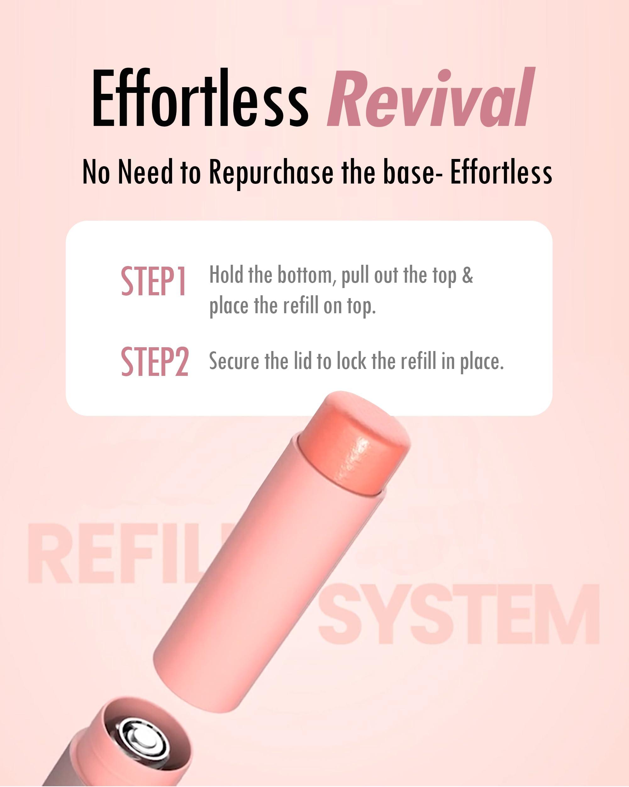 KAHI SEOUL KAHI Wrinkle Bounce Multi Balm - REFILLABLE EDITION | All-in-One Hydrating Lip Balm Eye Cream Neck Cream Make Up Base & Face Mist Moisture Balm Stick | Daily Face Moisturizer Stick (0.32 oz)