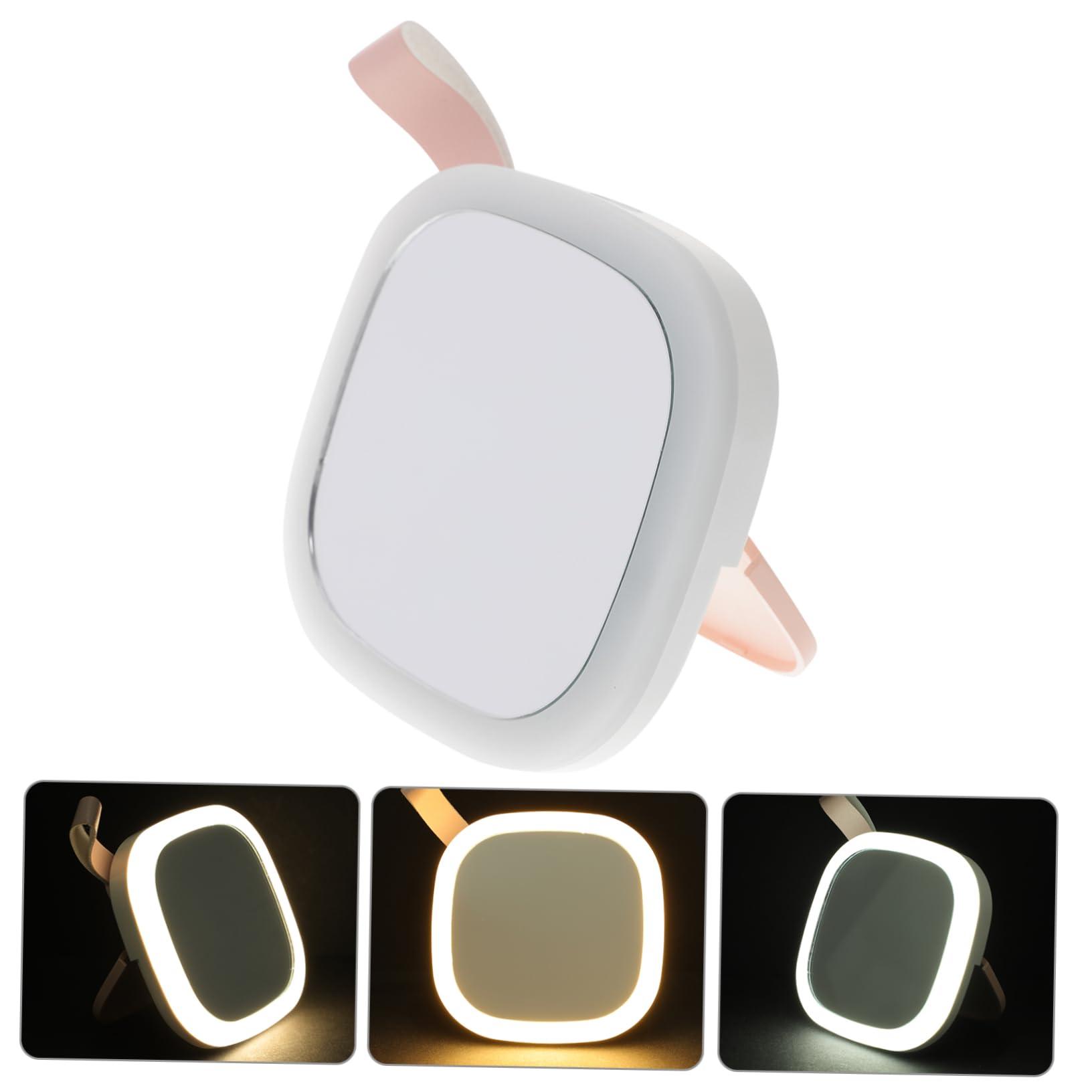 UTHCLO UTHCLO Small Pocket Mirror LED Makeup Supplies LED Makeup Mirror for Women Compact Portable Mirror Night Light 1pc