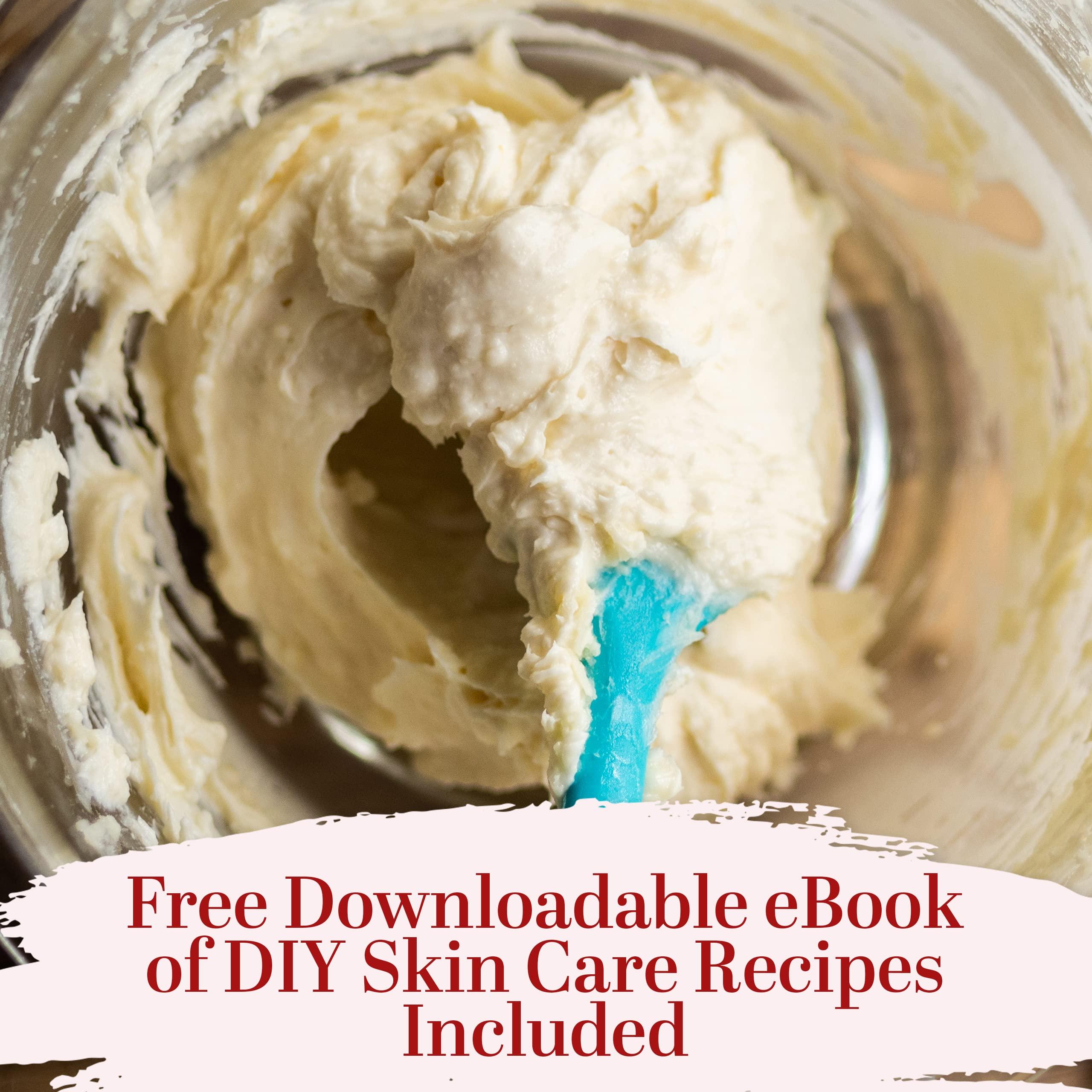 Better Shea Butter Body Butter Making Kit with Unrefined Shea Butter, Raw Cocoa Butter, Organic Beeswax, Organic Almond Oil, Instructions included - LARGE (Makes about 30 4oz Jars)