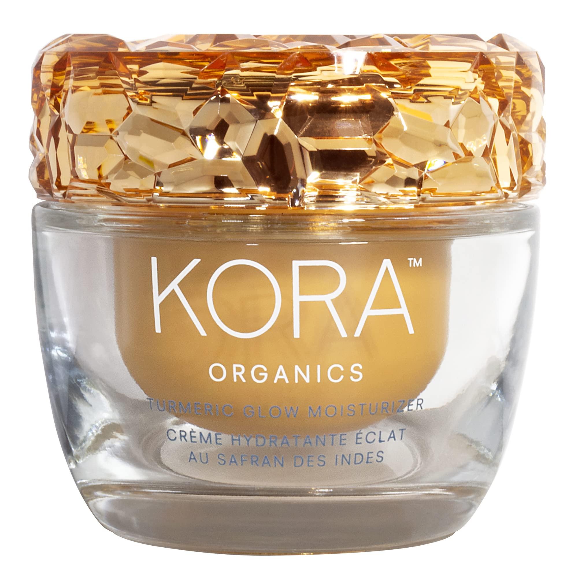 KORA Organics KORA Organics Turmeric Glow Facial Moisturizer, Hydrating Face Cream to Soften & Plump Skin, For Oily and Combination Skin, Certified Organic & Cruelty-Free, 1.69 Fl Oz