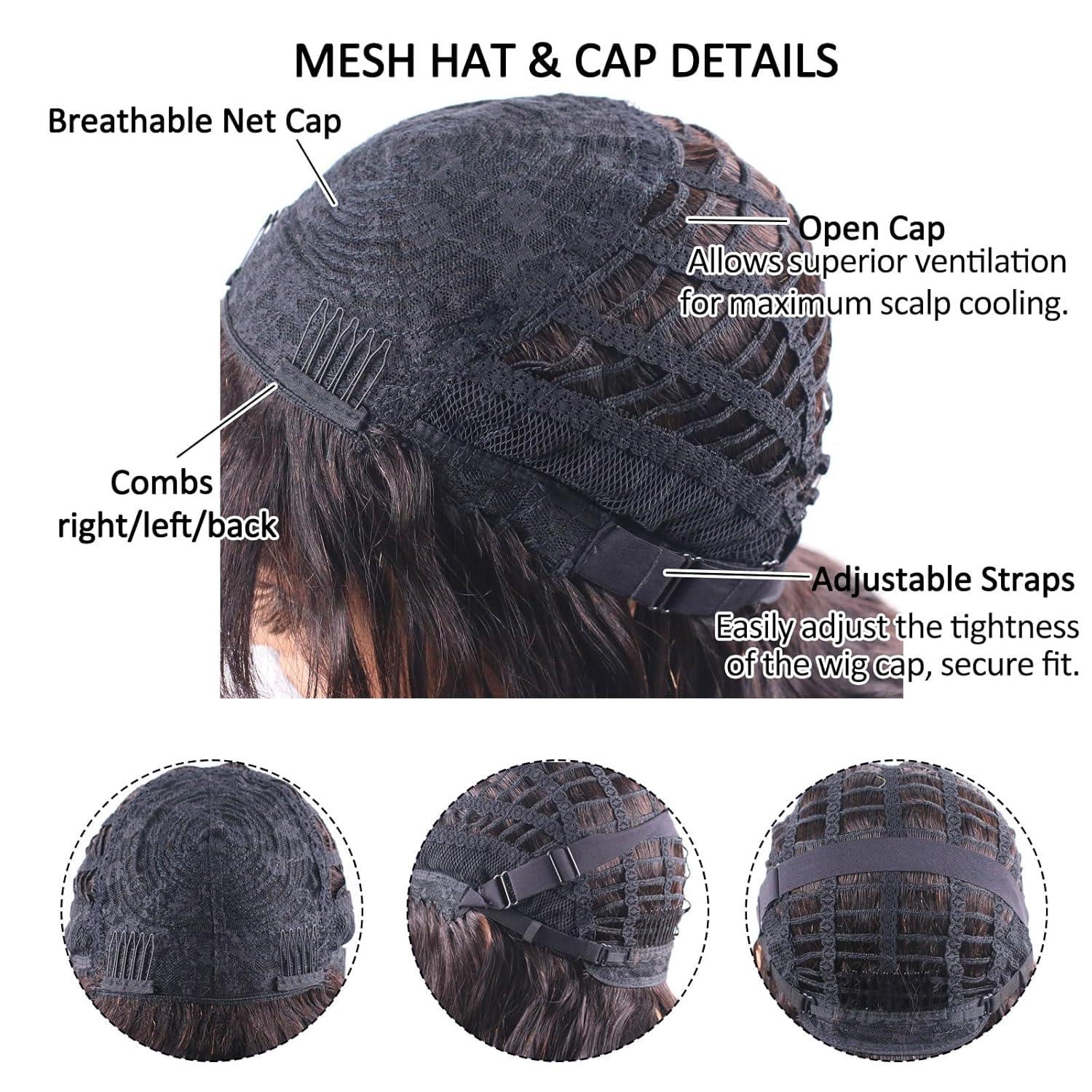 ManeMajesty ManeMajesty 8 Inch Ombre Curly Human Hair Wigs for Black Women Short Kinky Curly Afro Glueless Wig Highlight Brown Mixed Honey Blonde Side Part Jerry Curl Wig -100% Brazilian Human Hair P4/27