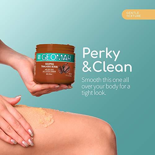 Geomar Arabica Coffee Scrub - Large 21oz Natural Coffee Body Scrub - Coffee Exfoliating Scrub to Help Reduce Acne, Cellulite and Stretch Marks - Firming Action