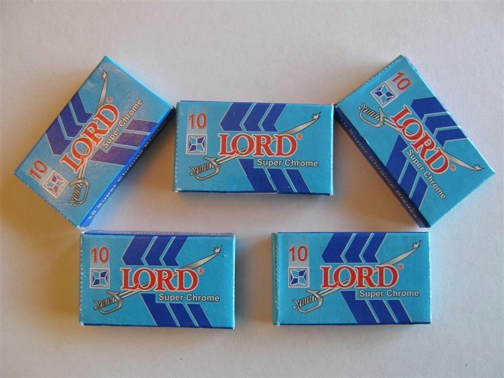 LORD 100 Lord Double Edge Safety Razor Blades SUPER CHROME by LORD RAZORS