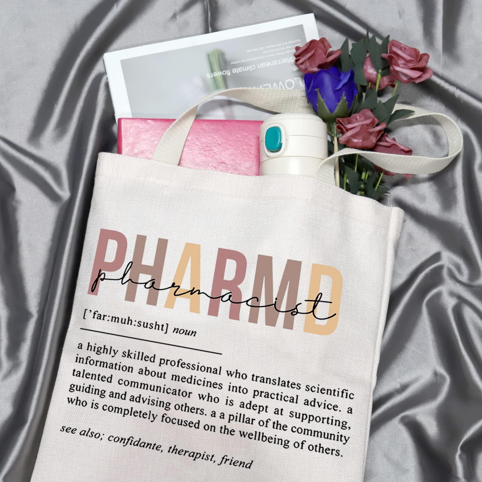 GJTIM GJTIM Rx Pharmacist Graduation Appreciation Gift Pharmacy Tech Gift Pharmacist Definition Tote Bag for Doctor Of Pharmacy (Pharmacist Tote)