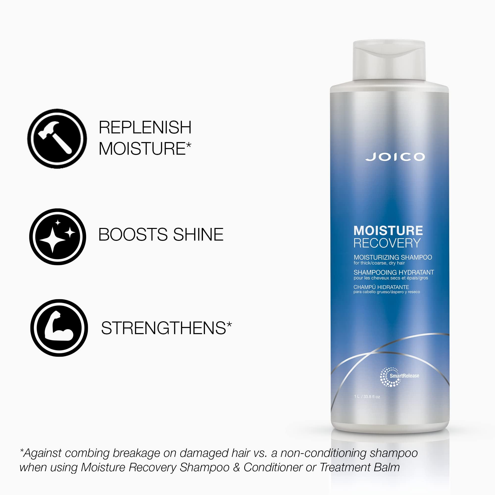 Joico Joico Moisture Recovery Moisturizing Shampoo & Conditioner Set | Replenish Loss Moisture | For Thick & Coarse & Dry Hair