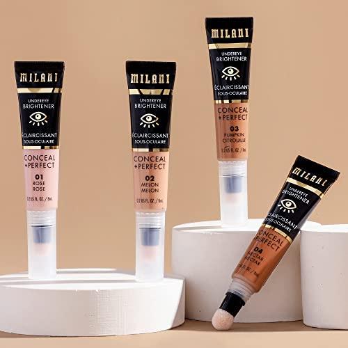 Milani Milani Conceal + Perfect Undereye Brightener for Treating Dark Circles, Face Lift Collection - Rose