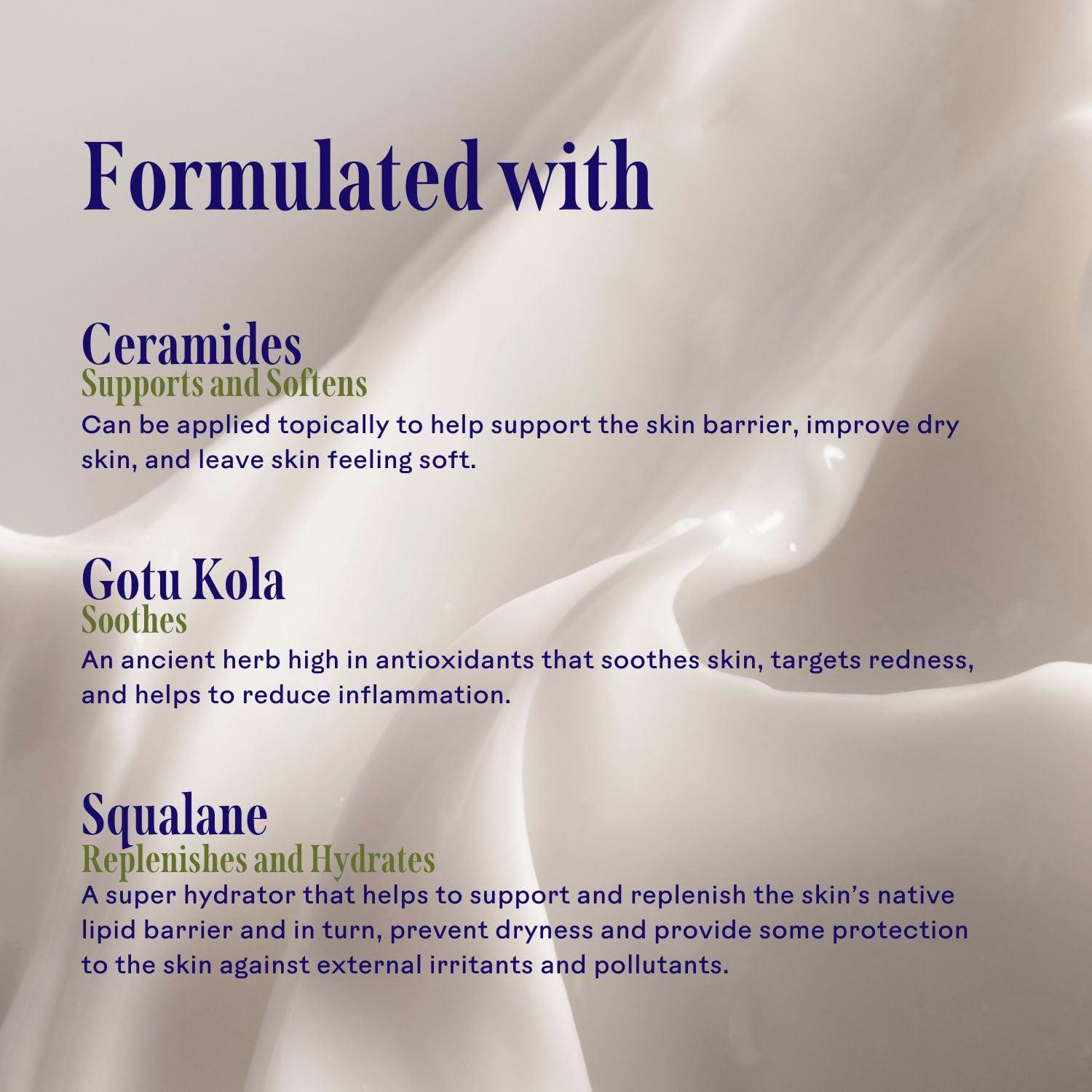 Three Ships Three Ships Restore Barrier Repair Cream with Ceramides + Gotu Kola - Supports Skin Barrier, Soothes Redness, Lightweight Daily Face Moisturizer (40g)