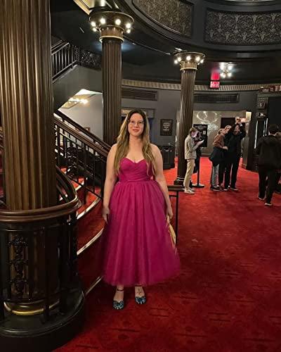 Sevintage Sevintage Juniors Teal Tulle Short Prom Dress for Women Spaghetti Straps Sweetheart Party Formal Gown Plus Size A-Line Wedding Guest Dresses US16W