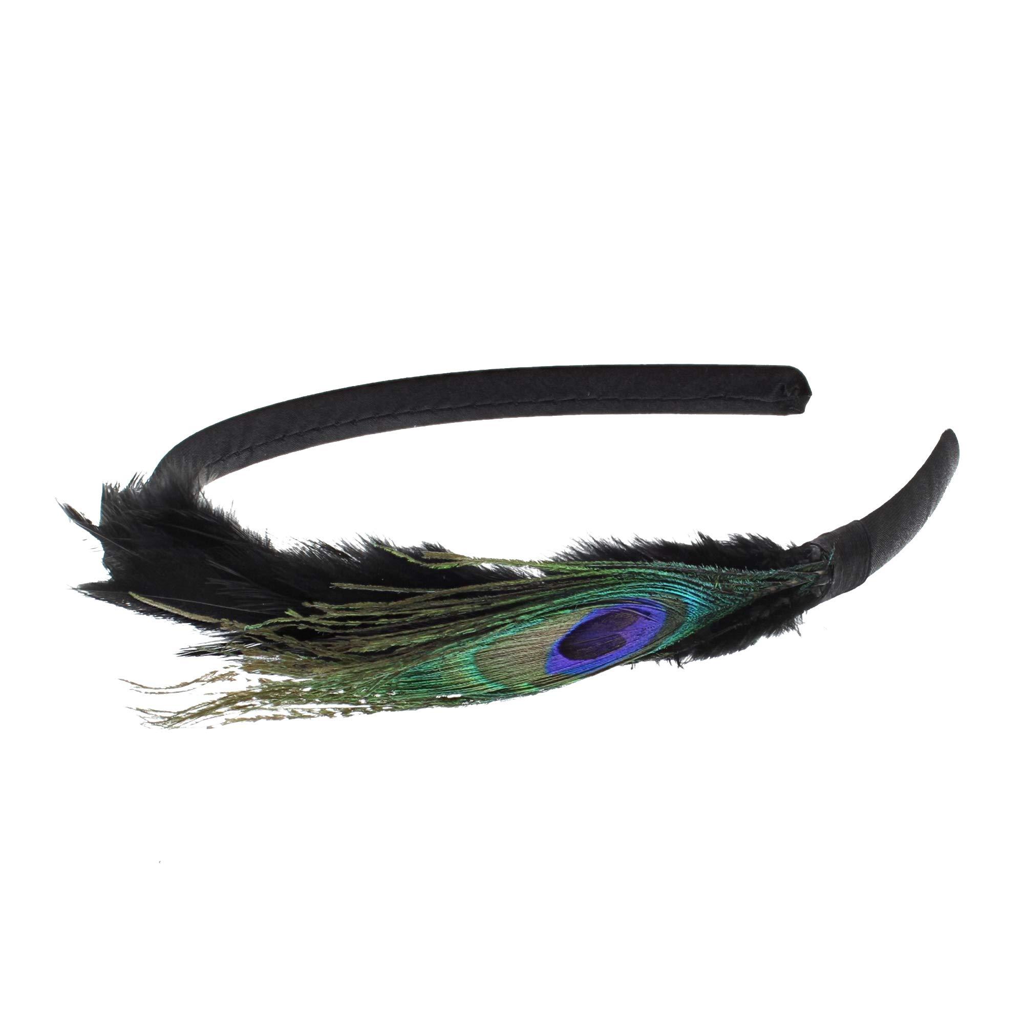 Zac's Alter Ego® Zac's Alter Ego 10mm Peacock Feather Aliceband