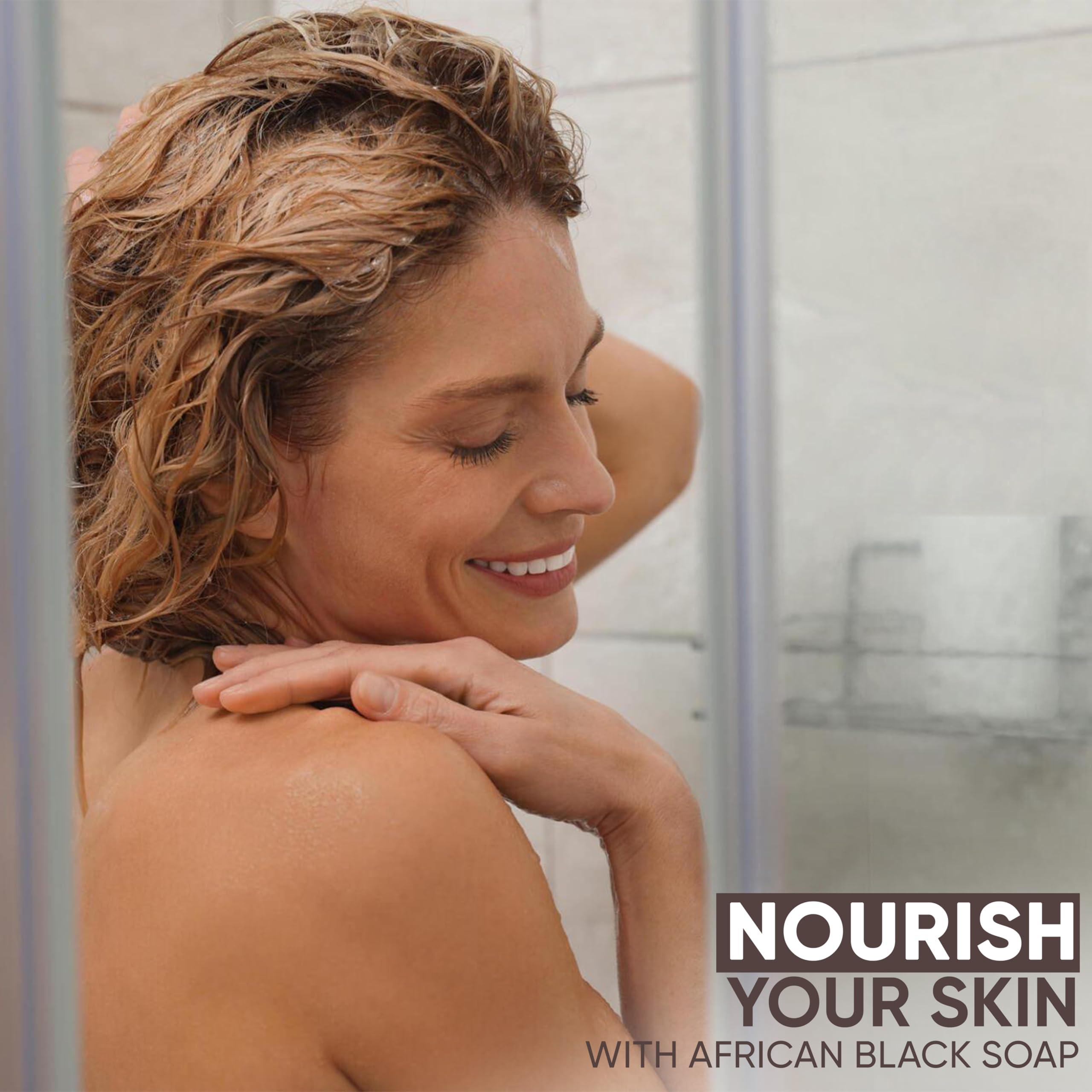 HERBOGANIC HERBOGANIC Raw African Black Soap Paste 32 oz - 100% pure natural Product of Ghana with benefits of Shea Butter - black soap is great for acne, Eczema, blackheads, face, hair and body wash.