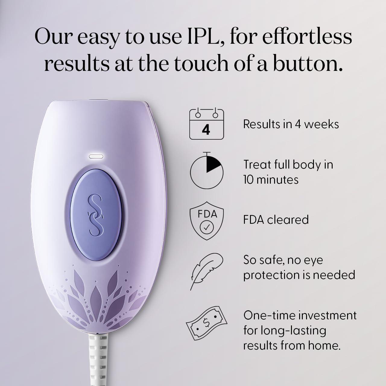 SMOOTHSKIN Smoothskin Pure Mini Lite Lilac IPL Laser Hair Removal Device, Long-Lasting Body, Bikini, Facial Hair Removal, Alternative to Laser & Bikini Shaver