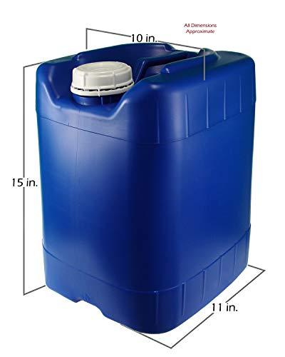 API Kirk Containers API Kirk Containers 5 Gallon Samson Stackers, Blue, 6 Pack (30 Gallons), Emergency Water Storage Kit - New! - Clean! - Boxed! Kit Includes one Spigot & Wrench