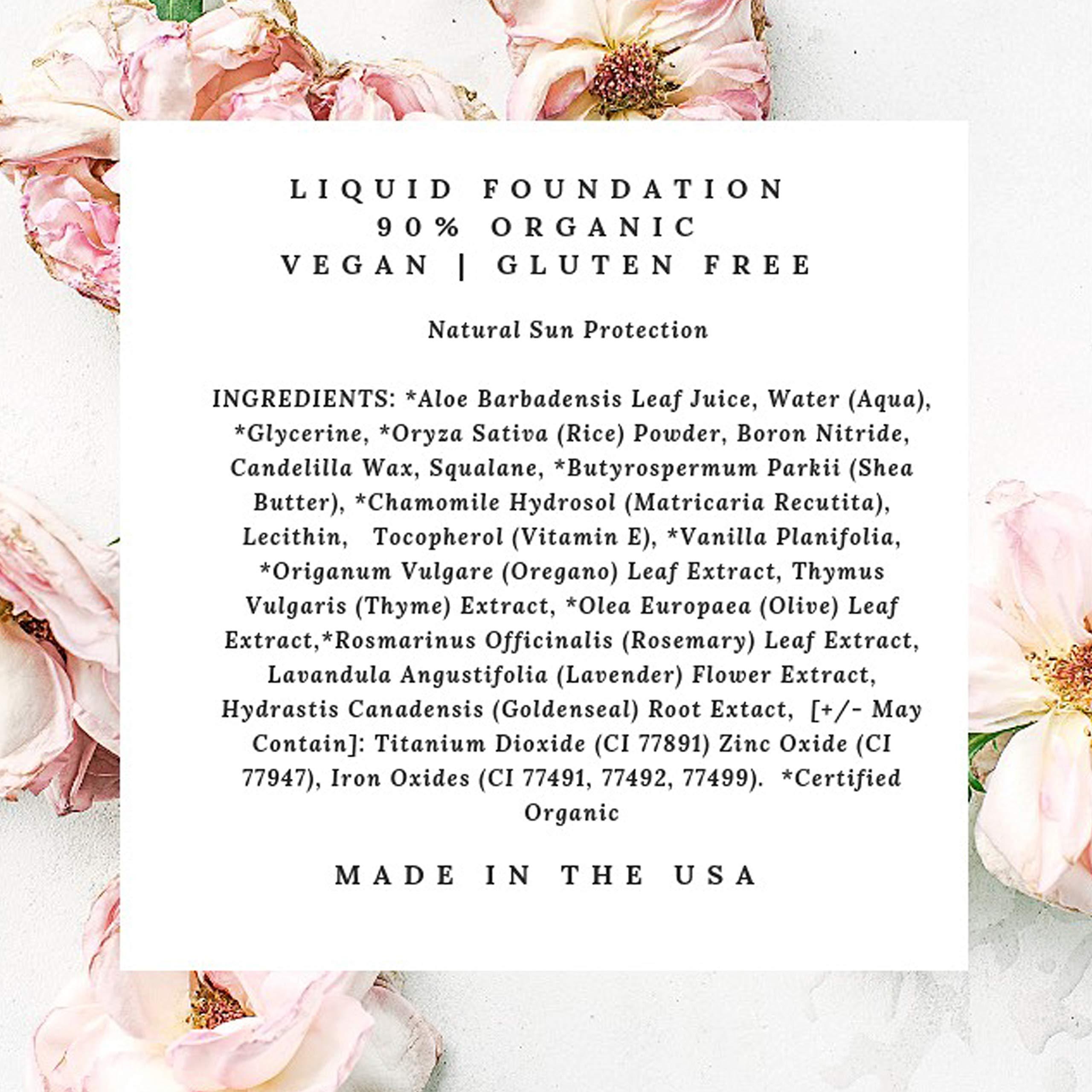 Mom\'s Secret Mom\'s Secret 100% Natural Foundation, Organic, Vegan, Aloe Based, Natural Sun Protection, Gluten Free, Cruelty Free, Made in the USA, 1FL Oz. (Sand Dune - A Medium Olive)